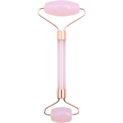 Rose Quartz Stone Roller And Gua Sha Set With Magnetic Gift Box High Quality Pink Jade Facial Roller And Gua Sha -246495397 image