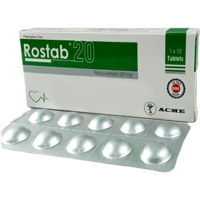 Rostab 20 mg Tablet 10's Pack image