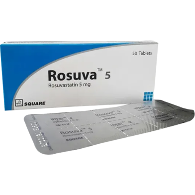 Rosuva 5 mg Tablet 10's Strip image