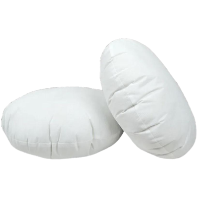 Round Fiber Cushion Tissue Fabric White12x12 Inch image