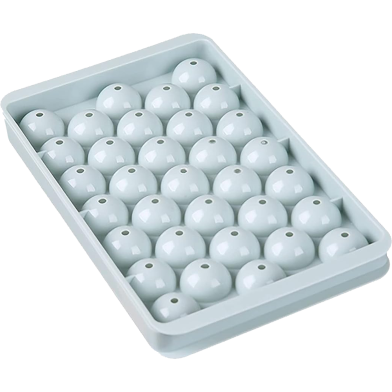 Round Ice Cube Mold – 33 Cavities with Lid for Drinks and Fun Treats image