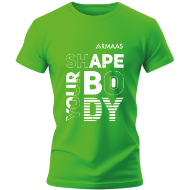 Round Neck T Shirt Green (Shape Your Body) image
