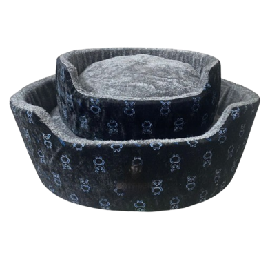 Round Plush Pet Bed Super Soft and Super Warm (L Size) image