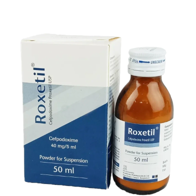 Roxetil 40 mg/5 ml Powder for Suspension 50 ml Bottle image