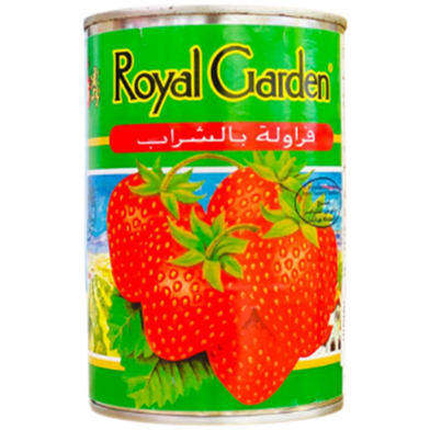 Royal Garden Strawberries In Light Syrup Can 420gm image