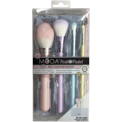 Royal and Langnickel Posh Pastel Face and Eye Brush - 5pcs image