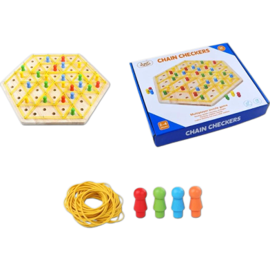 Rubber Band Triangle Chess Game Interactive Triangle Strategy Puzzle Game image
