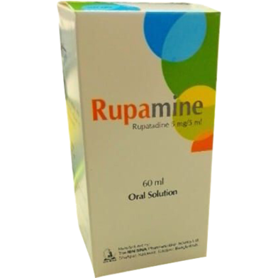 Rupamine 5 mg/5 ml Oral Solution 60 ml bottle image