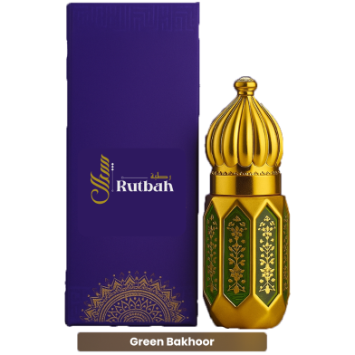 Rutbah Green Bakhoor Attar 3ml image