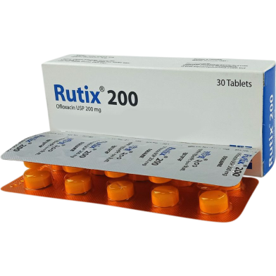 Rutix 200mg Tablet–10's Strip image