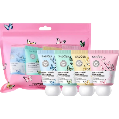 SADOER Flower Moisturising Repair Hand Cream Set (Hydrate and Moisturize) image