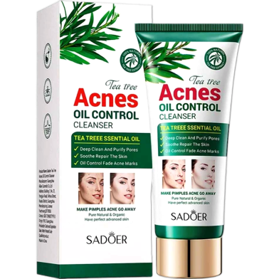 SADOER Tea Tee Pimple and Acnes Reduce Oil Control Cleanser- 100g Face Wash image