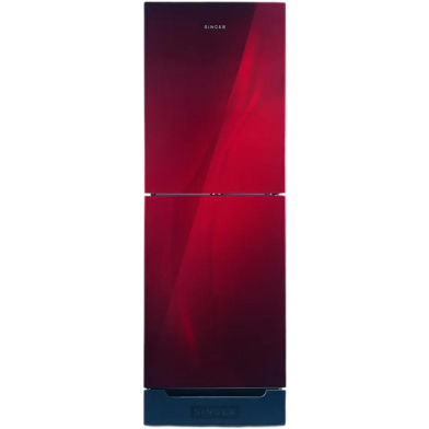 SINGER Bottom Mount Refrigerator | 260 Ltr | RED SRREF-SS300-FBDS260-RG image