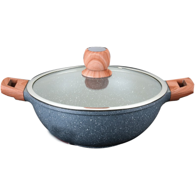 SKB DIE CASTING Wok Pan with lid 28 cm image