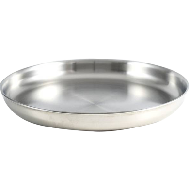 SKB Food Grade Stainless Steel Plate 26 cm - Silver image