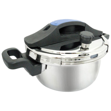 SKB Stainless Steel Pressure Cooker Whistle System-Silver-5ltr image