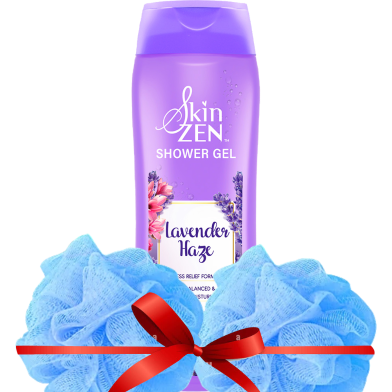 SKINZEN Lavender SG 250 ml Loofa 2 Pcs Combo image