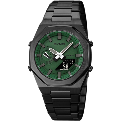 SKMEI 1816 Latest Design Digital Dual Time Display Quartz Watch For Men image