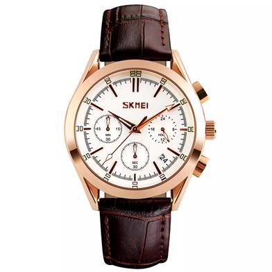 SKMEI 9127 Men's Watch Black-brown image