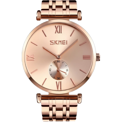 SKMEI 9198 Ladies Stainless Steel Quartz Watch – Japan Movement, Stylish image