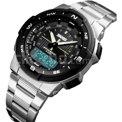 SKMEI Stainless Steel Waterproof Wrist Watch image