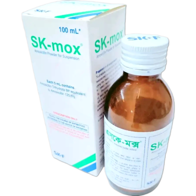 SK-mox 125 mg/5 ml Powder for Suspension 100 ml bottle image