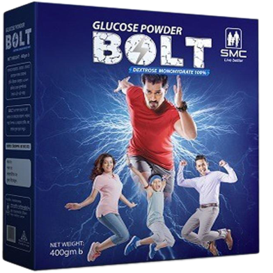SMC Bolt Glucose Powder 200gm Box - 2 Box Combo image