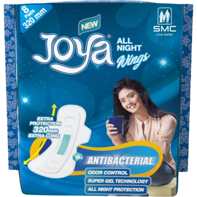 SMC Joya Sanitary Napkin All Night Wings (8 pads) image