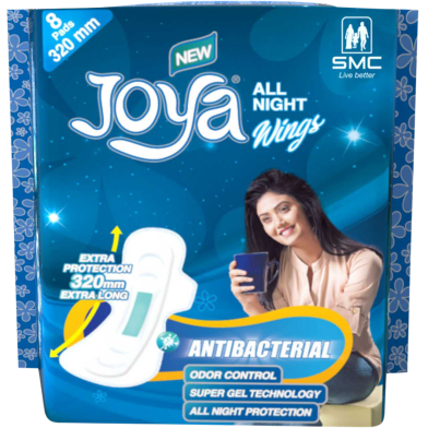 SMC Joya Sanitary Napkin All Night Wings (8 pads) image