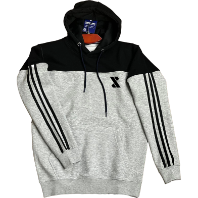 SMUG Premium Full Sleeve Fleece Hoodie For Men - Grey image