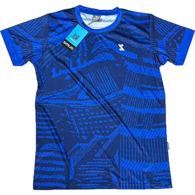 SMUG Premium Sports Active Wear T-shirt (4 part sublimation print)- Blue image