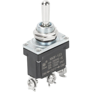 SPDT High Quality 3 Pin ON-OFF-ON Heavy Duty Toggle Switch image