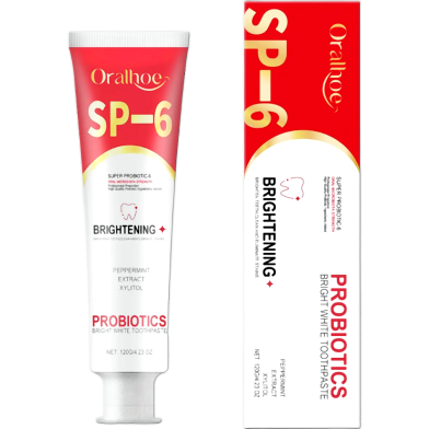 SP-6 Probiotic Toothpaste,Sp-6 Toothpaste Whitening Quick White Toothpaste - 120 gm image