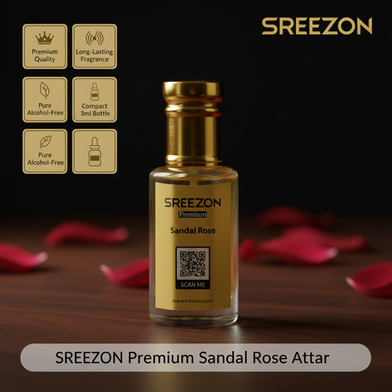 SREEZON Premium Sandal Rose (স্যান্ডাল রোজ) Attar - 3 ml Slide 3