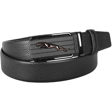 SSB Leather Stylish Black Leather Gear Belt For Men image