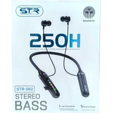 STR-062 Stereo Bass Magnetic Neckband Wireless Headphones image