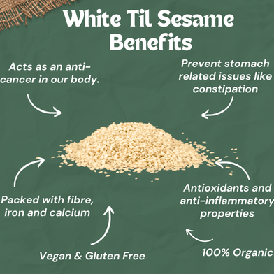 Saad Sesame Seeds Sada Til White Sesame - 250gm Slide 4