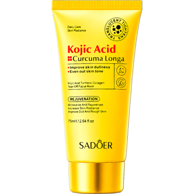 Sadoer Kojic Acid Turmeric Collagen Peel-Off Facial Mask - 75ml image