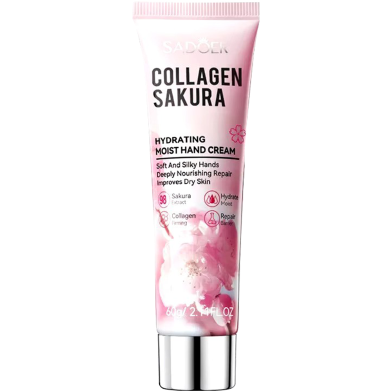 Sadoer Sakura Collagen Moisturizing and Moisturizing Hand Cream - 60 gm image