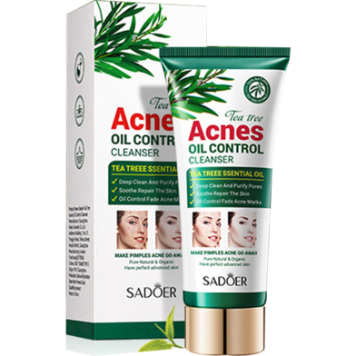 Sadoer Tea Tree Acne Oil Control Facial Cleanser -100gm image