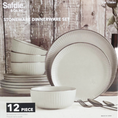 Safdie Stoneware Dinnerware Set 12 Piece image