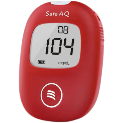 Safe AQ Smart 25 Blood Glucose Test Strips with Lancets Needles of for Diabetic Blood Sugar Detection Glucometer image