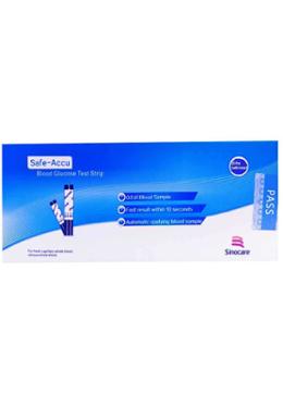 Safe-Accu Blood Gluco Strips in Foil Pac - 25 Pcs image