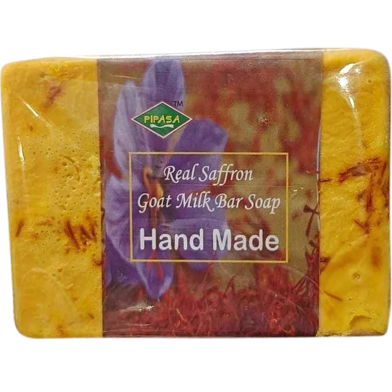 Saffron Goat Milk Soap Handmade 100gm image
