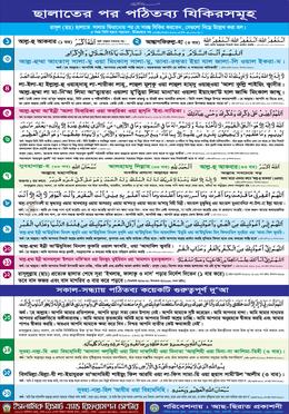 ছালাতের পর পঠিতব্য যিকির সমূহ