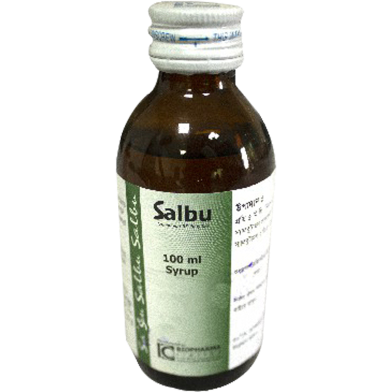 Salbu 2 mg/5 ml Syrup 100 ml bottle image