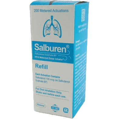 Salburen Refill 100 mcg/Puff Metered-Dose Inhaler (MDI) 200 Metered Doses image
