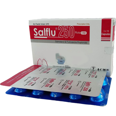 Salflu 50 mcg Plus 250 - 10's Strip Inhalation Capsule image