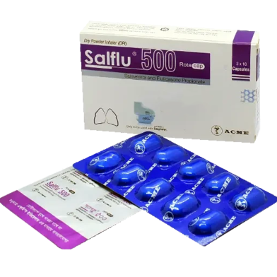 Salflu 50 mcg Plus 500 - 10's Strip Inhalation Capsule image