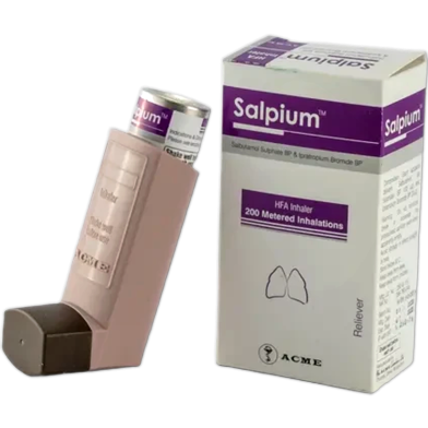Salpium (100 Mcg, 20 Mcg)/Puff Inhaler 200 Metered Doses Refill image